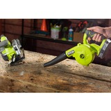 Ryobi R18TB-0 aspiradora de hojas 200 kmh Negro, Verde 18 V Ión de litio, Ventilador verde/Negro, Soplador manual, 200 kmh, Negro, Verde, Soplado, Eléctrico, 96,5 dB