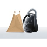 Siemens VSZ3B212 aspiradora 4 L Aspiradora cilíndrica Secar 600 W Bolsa para el polvo, Aspiradora de suelo negro, 600 W, Aspiradora cilíndrica, Secar, Bolsa para el polvo, 4 L, 74 dB