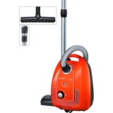 Siemens iQ300 VSP3AAAA aspiradora Aspiradora cilíndrica Secar 750 W Bolsa para el polvo, Aspiradora de suelo rojo, 750 W, Aspiradora cilíndrica, Secar, Bolsa para el polvo, Filtro higiénico, Filtrado