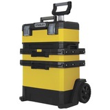 Stanley 1-95-621 pieza pequeña y caja de herramientas Negro, Amarillo, Carros de herramienta amarillo/Negro, Negro, Amarillo, 568 mm, 730 mm, 2389 mm