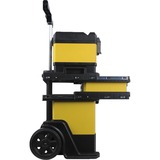 Stanley 1-95-621 pieza pequeña y caja de herramientas Negro, Amarillo, Carros de herramienta amarillo/Negro, Negro, Amarillo, 568 mm, 730 mm, 2389 mm