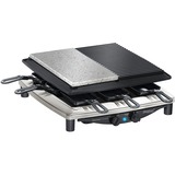 Steba RC 4 Plus Deluxe Chrome Negro, Raclette acero fino/Negro, 370 mm, 390 mm, 140 mm, 8 kg