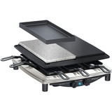 Steba RC 4 Plus Deluxe Chrome Negro, Raclette acero fino/Negro, 370 mm, 390 mm, 140 mm, 8 kg