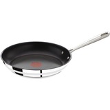 Tefal E85606 cacerola Sartén multiuso, Pan plateado/Negro, Sartén multiuso, Negro, Acero inoxidable, 28 cm