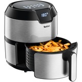 Tefal Easy Fry EY401D Sencillo 4,2 L Independiente 1500 W Freidora de aire caliente Negro, Acero inoxidable acero fino/Negro, Freidora de aire caliente, 4,2 L, 1,2 kg, 80 °C, 200 °C, 6 personas(s)