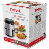 Tefal Easy Fry EY401D Sencillo 4,2 L Independiente 1500 W Freidora de aire caliente Negro, Acero inoxidable acero fino/Negro, Freidora de aire caliente, 4,2 L, 1,2 kg, 80 °C, 200 °C, 6 personas(s)