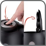 Tefal KO3308 tetera eléctrica 1,7 L 2400 W Negro, Hervidor de agua acero fino/Negro, 1,7 L, 2400 W, Negro, Indicador de nivel de agua, Sin cables, Filtrado