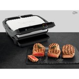 Tefal OptiGrill Elite GC750D30 parrilla eléctrica de contacto, Barbacoa de contacto plateado/Negro, Negro, Acero inoxidable, Plástico, Rectangular, Tocar, 600 cm², 300 x 200 mm