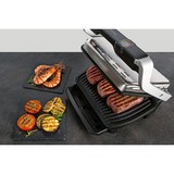 Tefal OptiGrill Elite GC750D30 parrilla eléctrica de contacto, Barbacoa de contacto plateado/Negro, Negro, Acero inoxidable, Plástico, Rectangular, Tocar, 600 cm², 300 x 200 mm