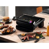 Tefal OptiGrill+ Parrillas eléctricas de contacto, Barbacoa de contacto plateado/Negro, Plata, Rectangular, Sensor, Parrilla, 600 cm², 300 x 200 mm