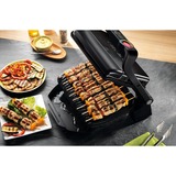 Tefal OptiGrill+ Parrillas eléctricas de contacto, Barbacoa de contacto plateado/Negro, Plata, Rectangular, Sensor, Parrilla, 600 cm², 300 x 200 mm