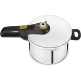 Tefal P2530738 olla a presión 6 L Negro, Acero inoxidable acero fino/Negro, 6 L, Cerámico, Gas, Halógeno, Inducción, Placa de sellado, Negro, Acero inoxidable, 22 cm, Acero inoxidable, 6 personas(s)