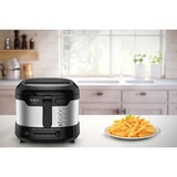 Tefal Uno FF215D Sencillo 1,8 L Independiente 1600 W Freidora Negro, Acero inoxidable acero fino/Negro, Freidora, 1,8 L, 1 kg, 1,8 L, 150 °C, 190 °C