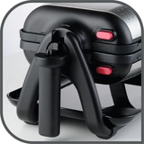 Tefal WM756D gofrera 2 barquillo(s) 1200 W Negro, Acero inoxidable negro/Plateado, 2 barquillo(s), Rectangular, Negro, Acero inoxidable, Acero inoxidable, 1200 W, 10 cm