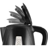 Unold 18555 tetera eléctrica 1,7 L 1850 W Negro, Hervidor de agua negro, 1,7 L, 1850 W, Negro, Plástico, Indicador de nivel de agua, Sin cables