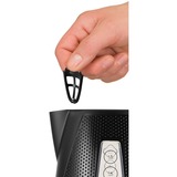 Unold 18555 tetera eléctrica 1,7 L 1850 W Negro, Hervidor de agua negro, 1,7 L, 1850 W, Negro, Plástico, Indicador de nivel de agua, Sin cables