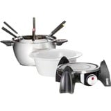 Unold 48615 fondue, gourmet y wok 800 L 6 personas(s) acero fino/Negro, 6 personas(s), 800 L, Negro, Acero inoxidable, Blanco, Alrededor, Acero inoxidable, Giratorio
