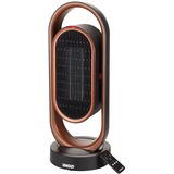 Unold 86535 calefactor eléctrico Interior Negro, Marrón 1800 W Ventilador eléctrico, Termoventiladores negro/Cobre, Ventilador eléctrico, Cerámico, 80°, 8 h, Interior, Piso