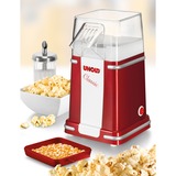 Unold Classic palomitas de maiz poppers 900 W Rojo, Plata, Blanco, Palomitero rojo/blanco, 900 W, 220 - 240 V, 50 - 60 Hz, 200 x 160 x 300 mm, 901 g