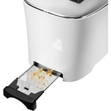 Unold Design Dual 4 rebanada(s) 1350 W Negro, Blanco, Tostadora blanco/Negro, 4 rebanada(s), Negro, Blanco, Plástico, Acero inoxidable, Botones, Nivel, Giratorio, Blanco, 1350 W