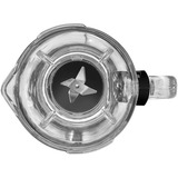 Unold Edel 1,5 L Batidora de vaso 500 W Negro, Acero inoxidable, Transparente, Batidora depie acero fino/Negro, Batidora de vaso, 1,5 L, Función de impulso, Picahielos, 0,9 m, 500 W