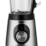 Unold Edel 1,5 L Batidora de vaso 500 W Negro, Acero inoxidable, Transparente, Batidora depie acero fino/Negro, Batidora de vaso, 1,5 L, Función de impulso, Picahielos, 0,9 m, 500 W