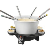 Unold Fondue elegance 0.9L plateado/Negro, Negro, Plata