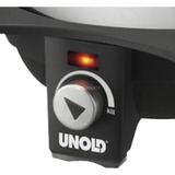 Unold Fondue elegance 0.9L plateado/Negro, Negro, Plata