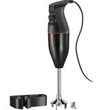 Unold M 100 D Batidora de inmersión Negro, Batidora de mano negro/Rojo, Batidora de inmersión, 1,65 m, Negro