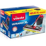 Vileda Mopa ULTRAMAX XL caja universal, Limpiador de suelo negro/Rojo