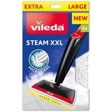 Vileda Steam XXL Gamuzas de microfibras, Cubierta de la fregona blanco, Gamuzas de microfibras, Blanco, Microfibra, 400 mm, 2 pieza(s)