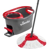 Vileda mop en steel Supermocio 3Action fregona Lana Rojo, Blanco, Limpiador de suelo negro/Rojo, Laminado, Azulejos, Madera, Lana, Rojo, Blanco