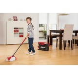 Vileda mop en steel Supermocio 3Action fregona Lana Rojo, Blanco, Limpiador de suelo negro/Rojo, Laminado, Azulejos, Madera, Lana, Rojo, Blanco