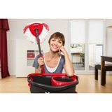 Vileda mop en steel Supermocio 3Action fregona Lana Rojo, Blanco, Limpiador de suelo negro/Rojo, Laminado, Azulejos, Madera, Lana, Rojo, Blanco