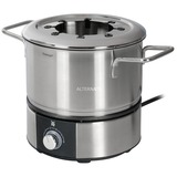 WMF Lono 04.1513.0011 fondue, gourmet y wok 1,5 L 8 personas(s) acero fino/Negro, 8 personas(s), 1,5 L, Negro, Cromo, Alrededor, Listo, 1400 W