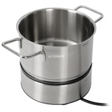 WMF Lono 04.1513.0011 fondue, gourmet y wok 1,5 L 8 personas(s) acero fino/Negro, 8 personas(s), 1,5 L, Negro, Cromo, Alrededor, Listo, 1400 W