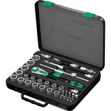 Wera 05003645001 llave de tubo Juego de llaves de tubo 37 pieza(s), Kit de herramientas negro/Verde, Juego de llaves de tubo, 37 pieza(s), Negro, Verde, CE, Mango de carraca