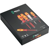 Wera 160 i/165 i/7 Rack Juego de destornilladores rojo/Amarillo, Kraftform Plus Serie 100 + Buscapolos + Bandeja