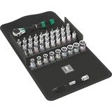 Wera 8100 SA All-in Juego de llaves de tubo 42 pieza(s), Kit de herramientas negro/Verde, Juego de llaves de tubo, 42 pieza(s), Negro, Cromo, Verde, Mango de carraca, 1 pieza(s), 1/4"