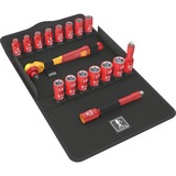 Wera 8100 SB VDE 1 Juego de enchufes 17 pieza(s), Kit de herramientas rojo/Amarillo, Juego de enchufes, 17 pieza(s), Negro, Rojo, Mango de carraca, 1 pieza(s), 3/8"