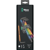 Wera 950 SPKL/9 SM N SB Multicolour, Destornillador Juego de llaves acodadas métricas, BlackLaser