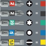 Wera Bit-Check 12 BiTorsion 1, Conjuntos de bits 12 pieza(s), Phillips, Pozidriv, Torx, PH 1,PH 2, PZ 1,PZ 2, TX10,TX15,TX20,TX25,TX30, 1 x 1/4"x50 1 x PH 1x25 2 x PH 2x25 1 x PZ 1x25 2 x PZ 2x25 1 x TX 10x25 1 x TX 15x25 1 x TX 20x25...