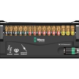 Wera Bit-Check 30 Diamond 1, Conjuntos de bits 30 pieza(s), Phillips, Pozidriv, Torx, PH 1,PH 2,PH 3, PZ 1,PZ 2,PZ 3, T10,T15,T20,T25,T30,T40, 25,4 / 4 mm (1 / 4")