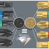 Wera Bit-Check 30 Diamond 1, Conjuntos de bits 30 pieza(s), Phillips, Pozidriv, Torx, PH 1,PH 2,PH 3, PZ 1,PZ 2,PZ 3, T10,T15,T20,T25,T30,T40, 25,4 / 4 mm (1 / 4")