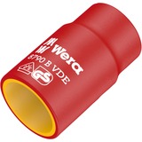 Wera Inserto de llave de vaso Zyklop VDE, 12mm, 3/8", Llave de tubo rojo/Amarillo