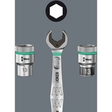 Wera Llaves combinadas con carraca Joker , Llave de tuercas 10 mm, Acero inoxidable, Acero al cromo-molibdeno, Cromo, Mate, Alemania