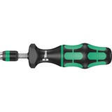 Wera Serie 7400 Destornilladores dinamométricos ajustables (0,1-3,0 Nm) , Llave de torsión negro/Verde, con porta-puntas Rapidaptor de cambio rápido 