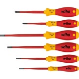 Wiha Juego de destornilladores SoftFinish electric slimFix, 6 piezas rojo/Amarillo