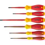Wiha Juego de destornilladores SoftFinish electric slimFix, 6 piezas rojo/Amarillo