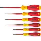 Wiha Juego de destornilladores SoftFinish electric slimFix, 6 piezas rojo/Amarillo